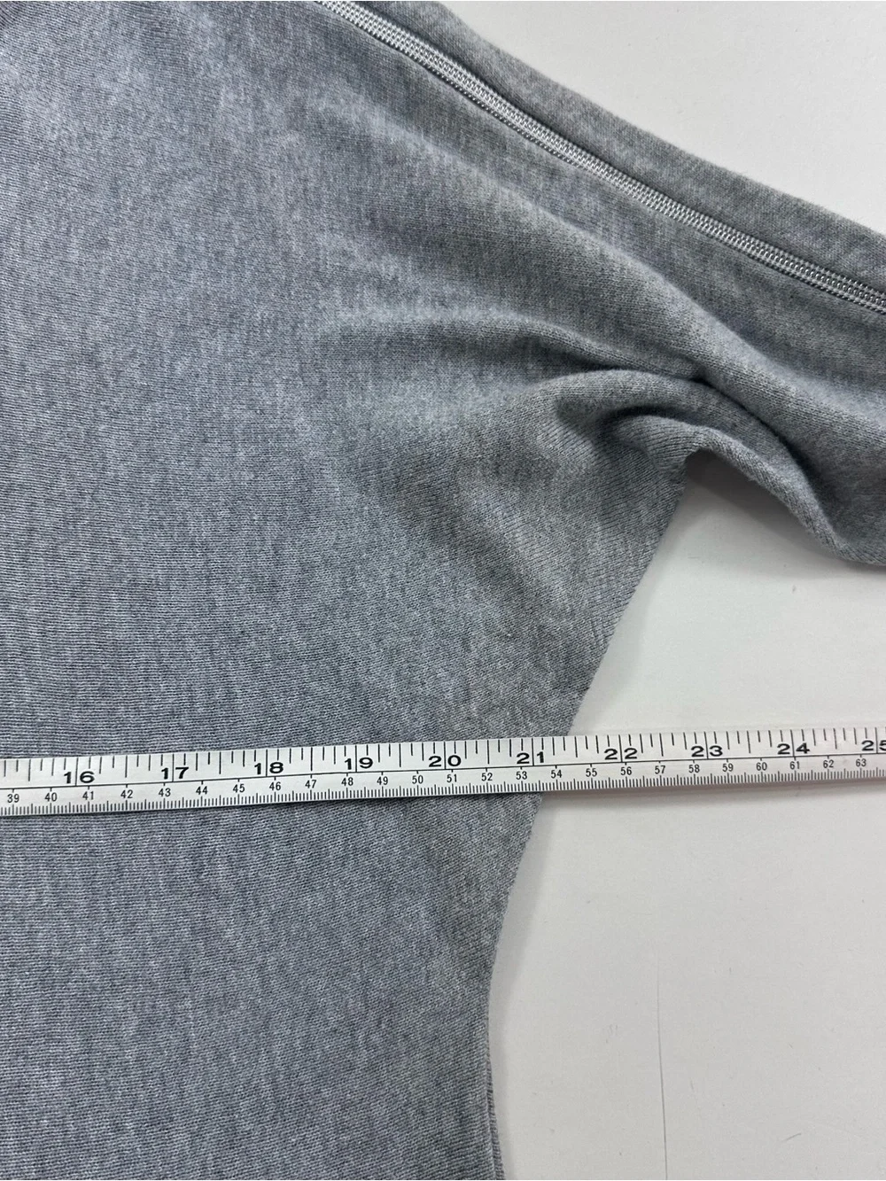 Michael Kors Heather Gray Cowl Neck Tunic Sweater Zipper Sleeves